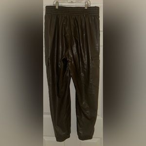 Abercrombie and Fitch leather fleece lined cargo pants